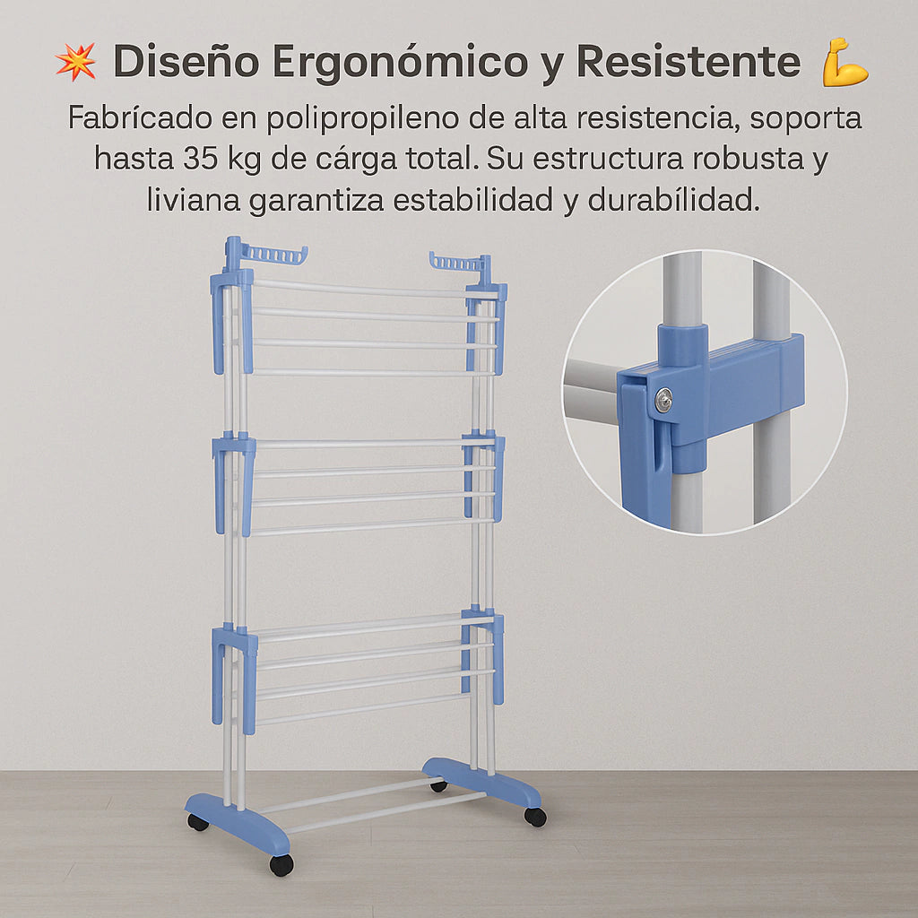 Tender Colgador vertical de Ropa 3 Niveles + ENVIO GRATIS