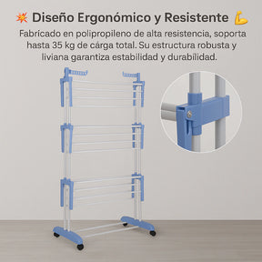 Tender Colgador vertical de Ropa 3 Niveles + ENVIO GRATIS